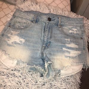 American eagle jean shorts
